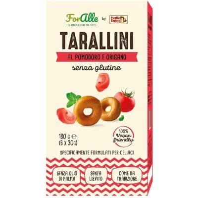 Foralle tarallini roșii și oregano 6 pliculețe x 30 g