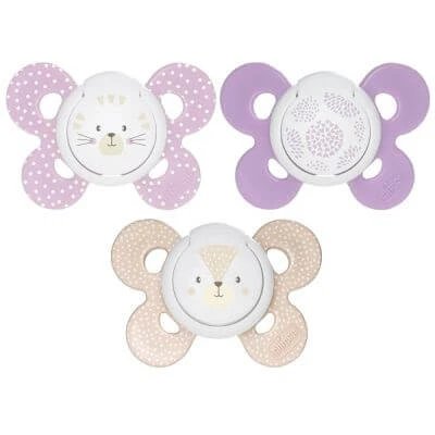 Chicco comfort girl suzetă silicon 6-16 luni 2 bucăți