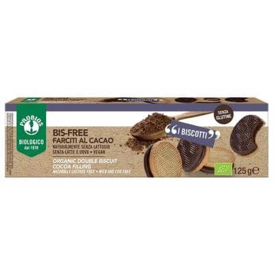Biscuiți umpluți cu cacao 125 g