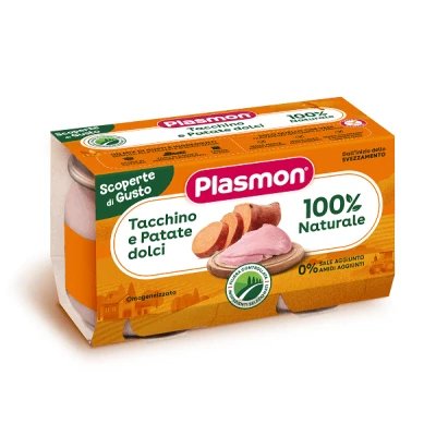Plasmon curcan omogenizat cartofi dulci 2 bucăți 120 g