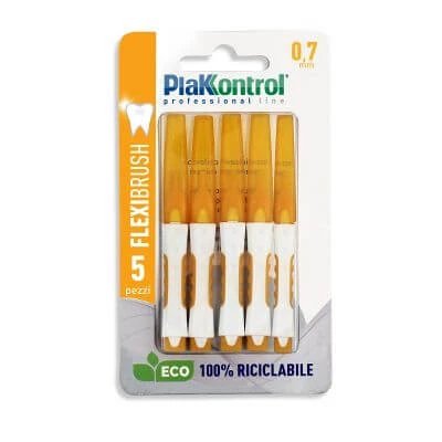 Plakkontrol perie interdentară flexi brush07 blister 5 bucăți