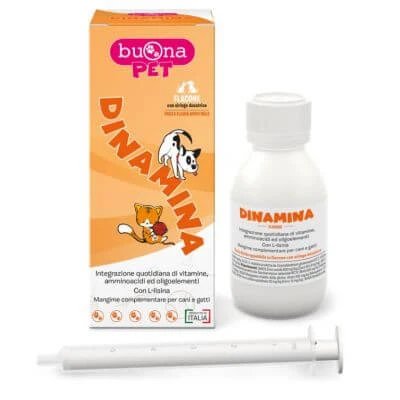 Dinamine pisică câini flacon cu seringă de distribuire pastă 60 g goodapet