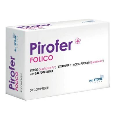 Pirofer folic 30 comprimate
