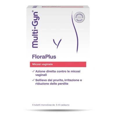 Floraplus multi-gyn candidoză vaginală 5 tuburi x 5 ml
