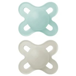 MAM Original Start suzetă din silicon 0-2M verde/gri 2u