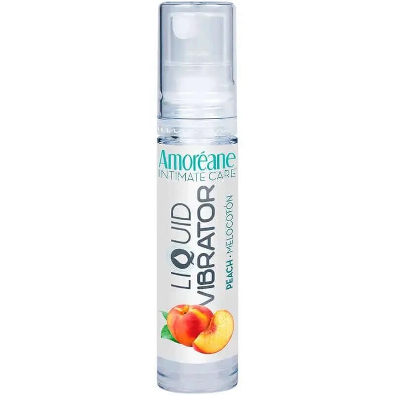 Amoreane Vibrating Liquid Vibrator pe bază de apă Peach 10 Ml
