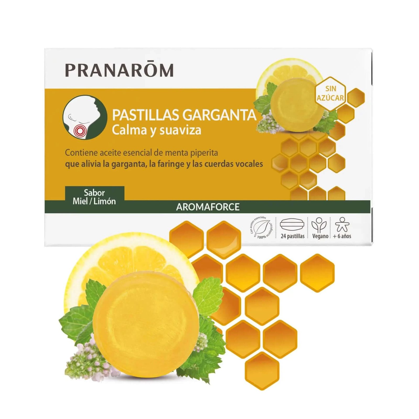 Pranarom Aromaforce Pastiluțe pentru gât, 24 pastiluțe
