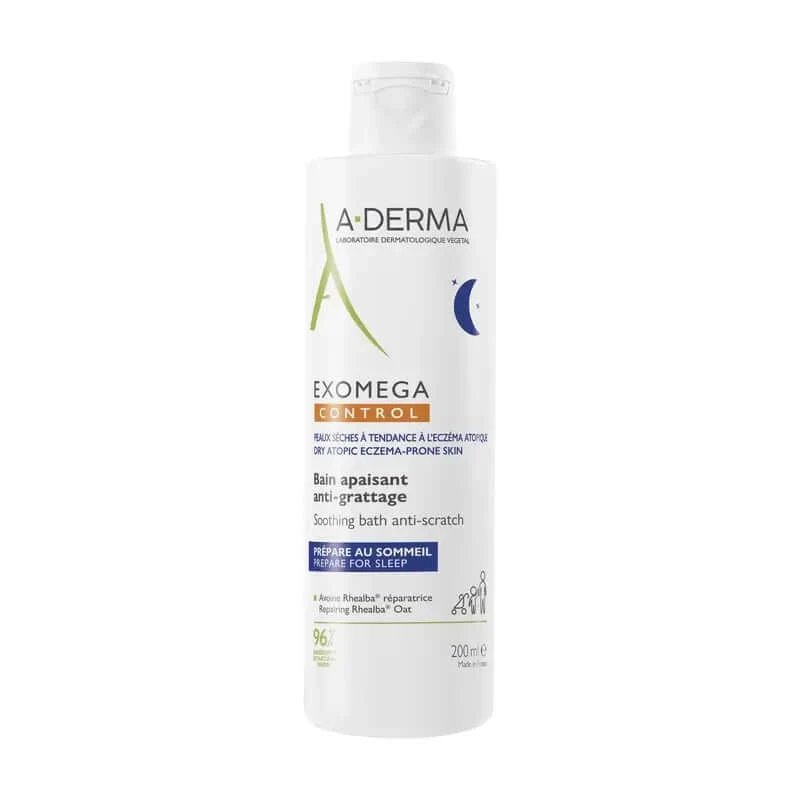 A-Derma Exomega Control Baie calmantă împotriva mâncărimilor 200 ml