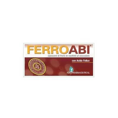 Ferroabi 20 bomboane de ciocolată orosolubile blister 30 g