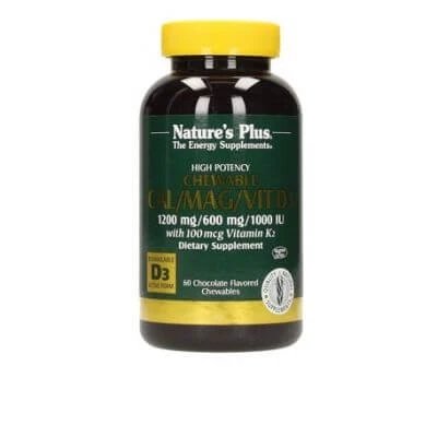 Cal/mag/d3 calciu magneziu vitamina d3 masticabilă vanilie 60 comprimate 337 mg