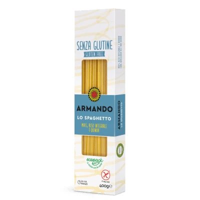 Armando's spaghete fără gluten porumb orez brun și quinoa 400 g