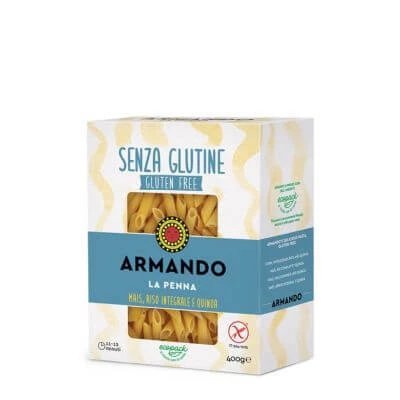 Armando la penna's fără gluten porumb orez brun și quinoa 400 g