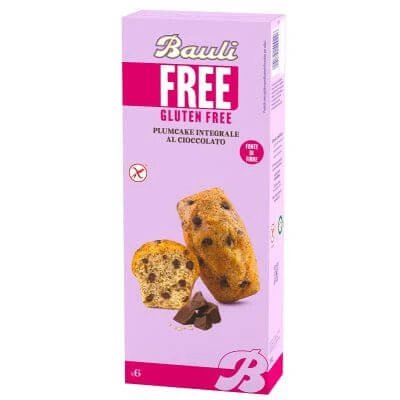 Bauli free wholemeal ciocolată plumcake 6 bucăți de 35 g