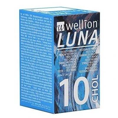 Wellion luna 10 benzi pentru măsurarea colesterolului