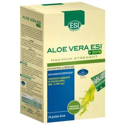 Esi suc de aloe vera + forte 24 băuturi de buzunar