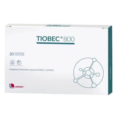 Tiobec 800 20 comprimate rapide și lente 36 g