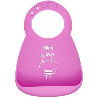 Chicco silicon bib roz