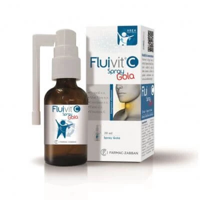 Fluivit c spray pentru gât 20 ml
