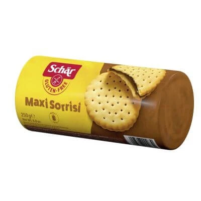 Biscuiți Schar maxi sorrisi cu cremă de cacao 250 g