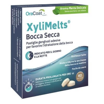 Xylimelts 40 comprimate de mentă ușoară