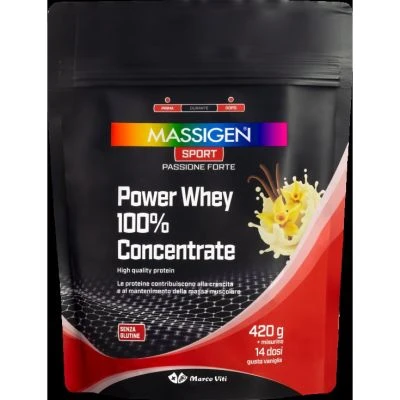Massigen sport power whey concentrat vanilie 420 g