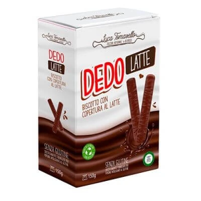 Capac pentru biscuiți cu lapte Dedo 150 g