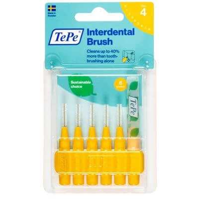 Tepe perie galben 0.7 mm 6 bucăți