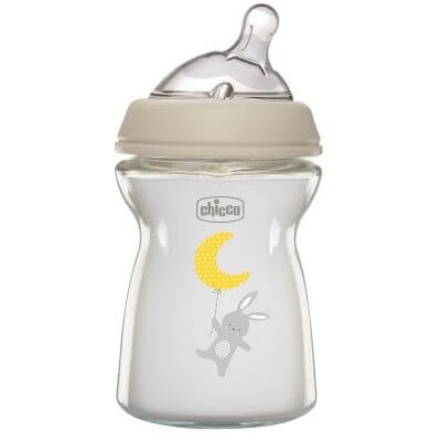 Chicco nat feel sticlă biberon 0m+ 250 ml