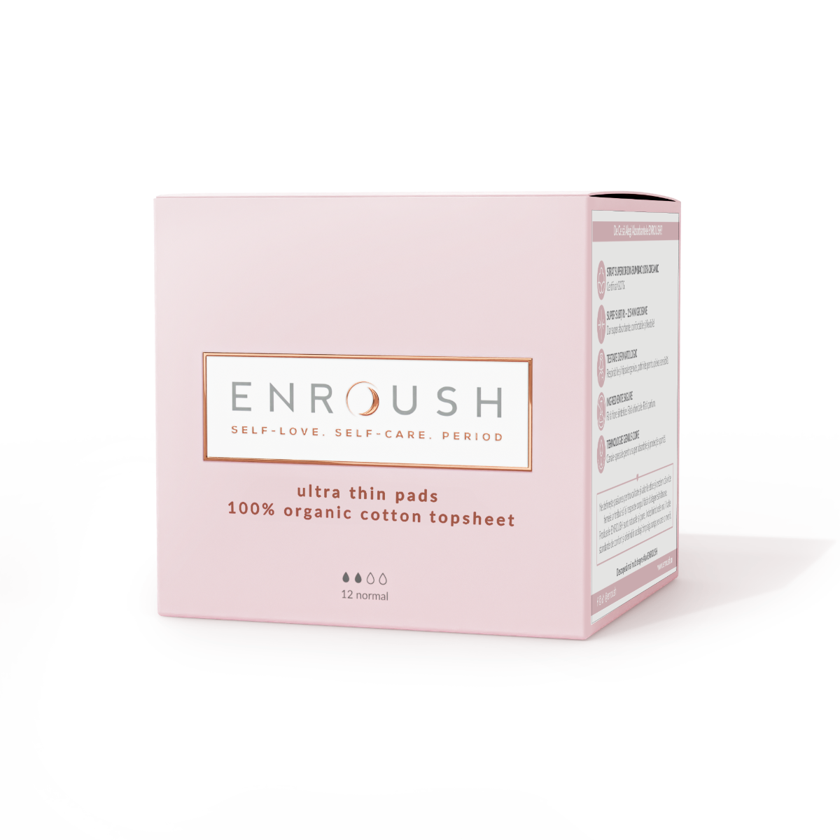 Absorbante organice Normal, 12 bucati, Enroush