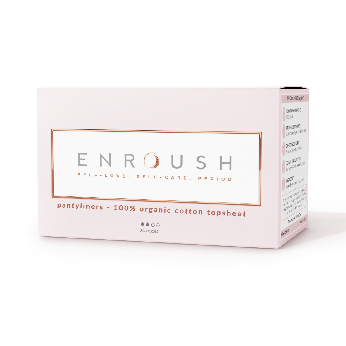 Absorbante zilnice din bumbac Organic, 24 bucati, Enroush