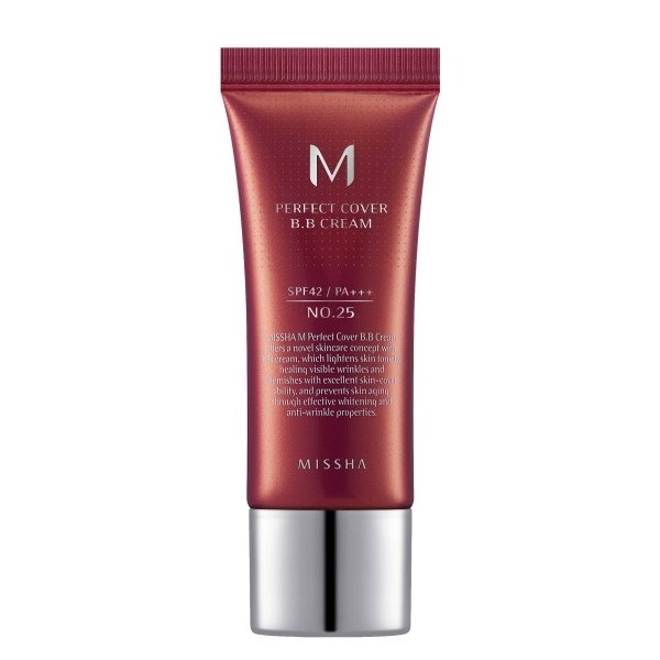 BB Cream M Perfect Cover SPF42/PA+++ Nuanta 25/Bej cald, 20ml, Missha