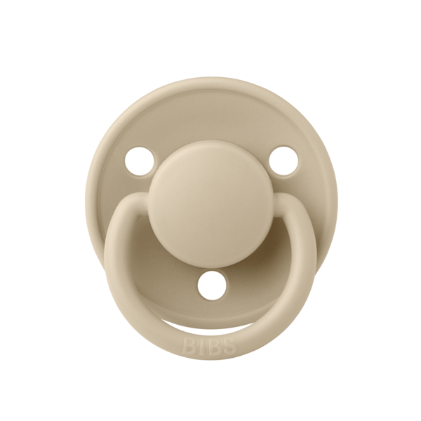 Suzeta cu tetina rotunda pentru +6 luni De Lux Vanilla, 1 bucata, Bibs