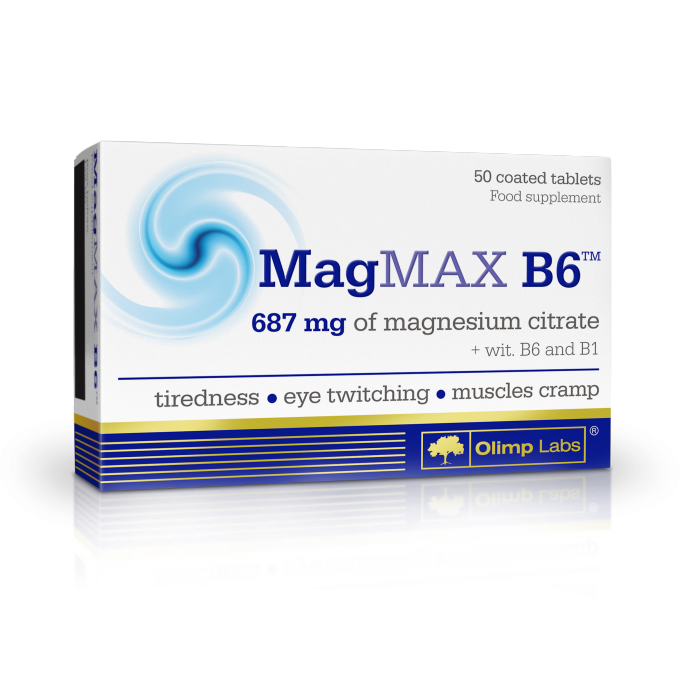 Vitamine si minerale B6 B1 Magmax, 50 tablete, Olimp Labs