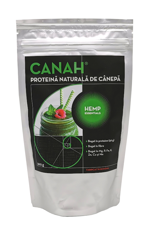 Pudra proteica de canepa, 300g, Canah