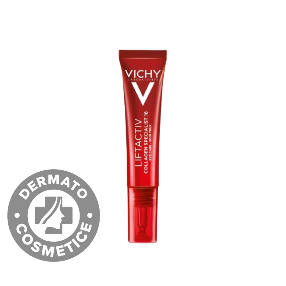 Crema antirid pentru stimularea productiei de colagen din jurul ochilor Liftactiv Collagen Specialist 16, 15ml, Vichy
