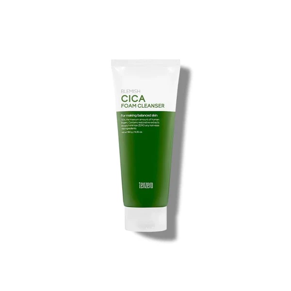 Spuma de curatare pentru ten Blemish Cica, 180g, Tenzero