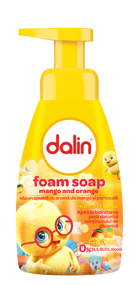 Sapun spuma cu mango, 200ml, Dalin