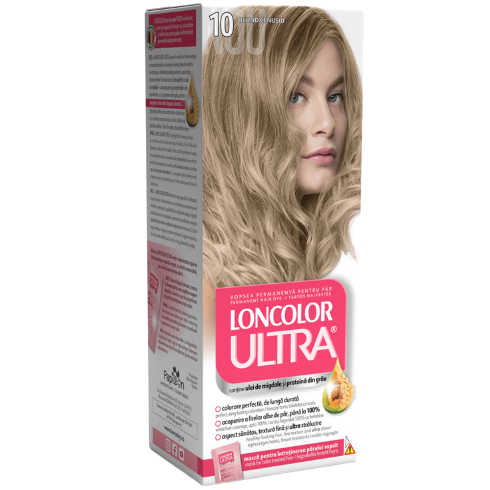 Vopsea de par permanenta Ultra Nr. 10, 110ml, Loncolor