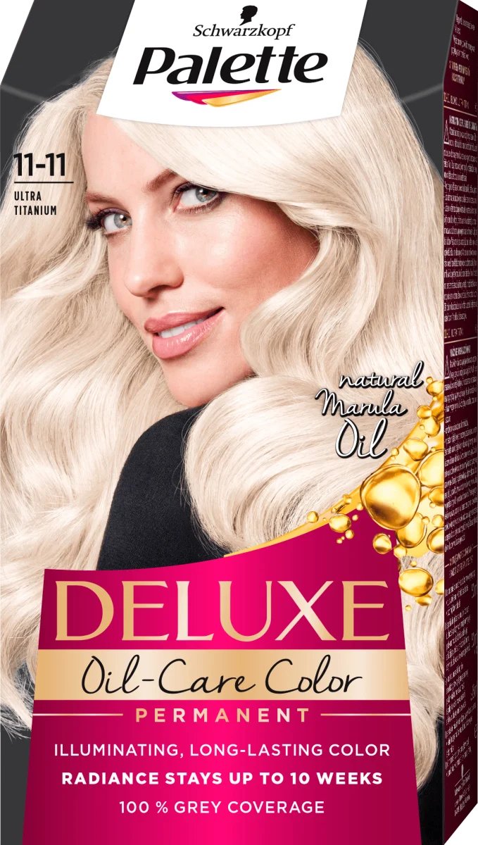 Vopsea de par permanenta 11-11 Blond Ultra Titan Deluxe , 130ml, Palette