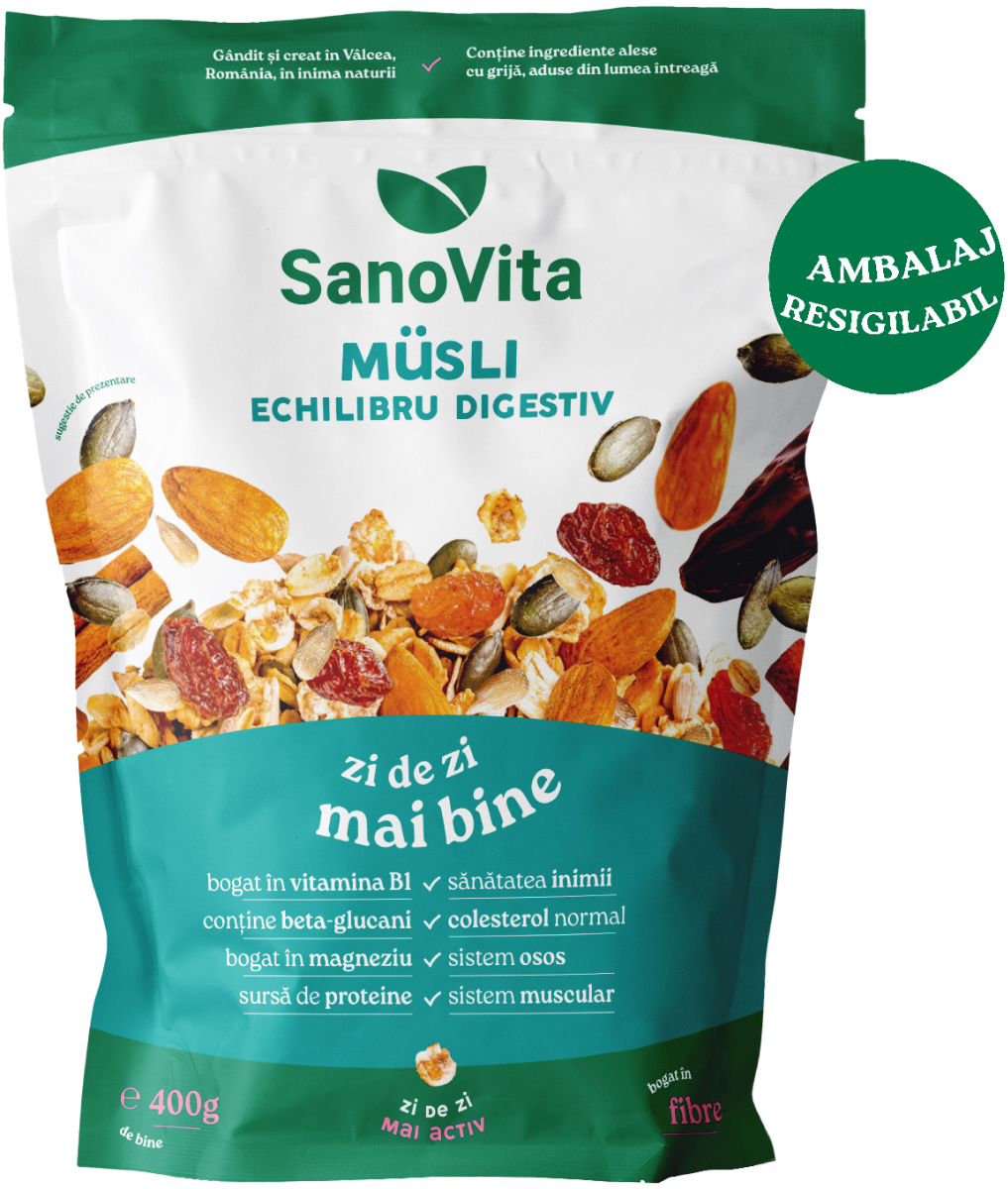 Musli echilibru digestiv, 400g, SanoVita