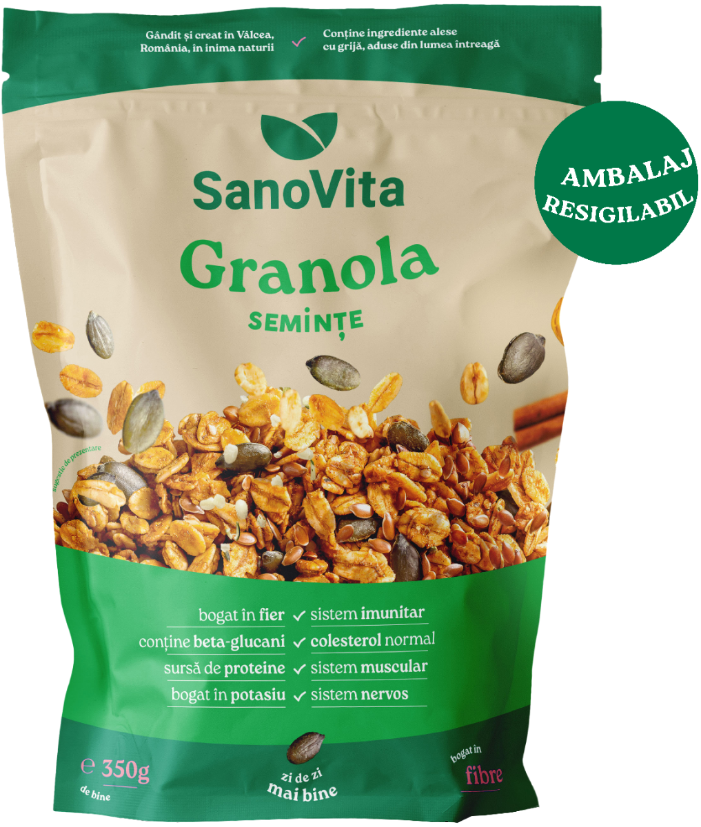 Granola cu seminte, 350g, SanoVita