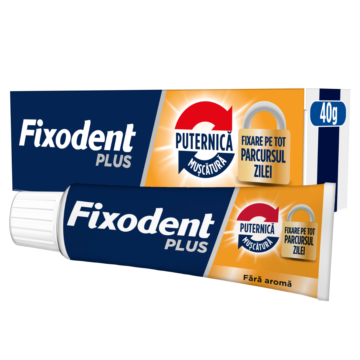 Crema adeziva pentru proteza dentara Plus Best Hold, 40g, Fixodent