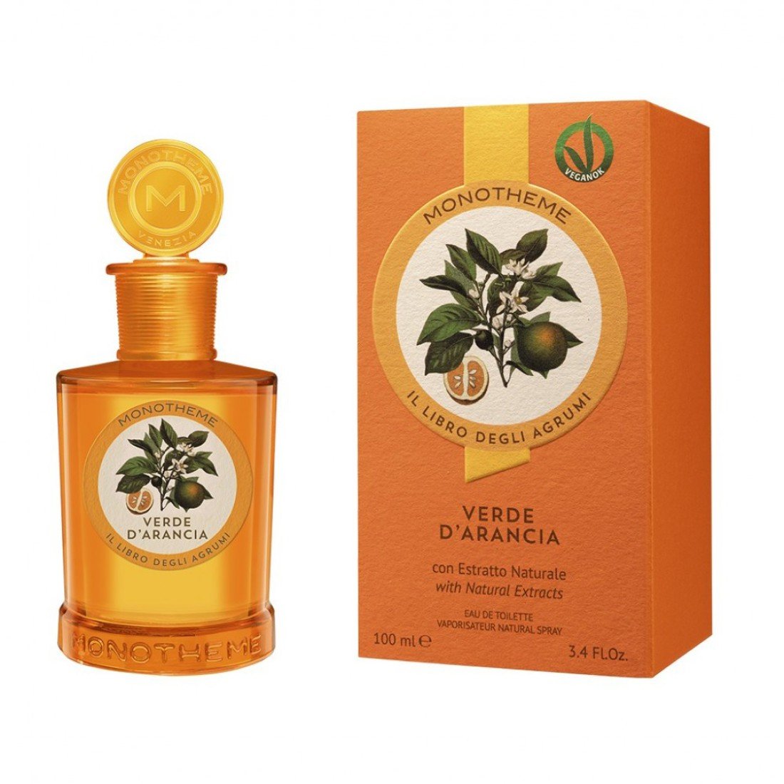 Apa de toaleta Agrumi Verde D'Arancia, 100ml, Monotheme