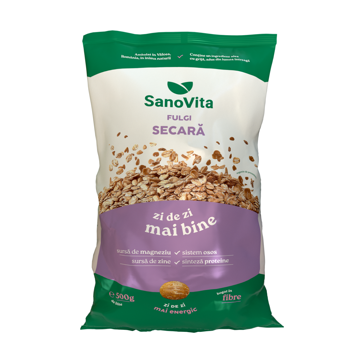 Fulgi de secara, 500g, SanoVita