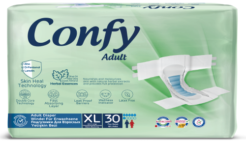 Scutece pentru adulti Jumbo Marime XL, 30 bucati, Confy