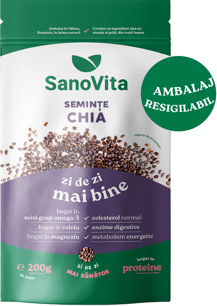 Seminte de chia, 200g, SanoVita