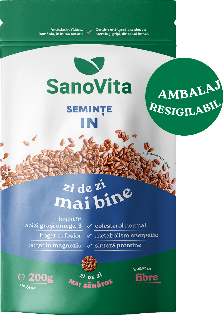Seminte de in, 200g, SanoVita