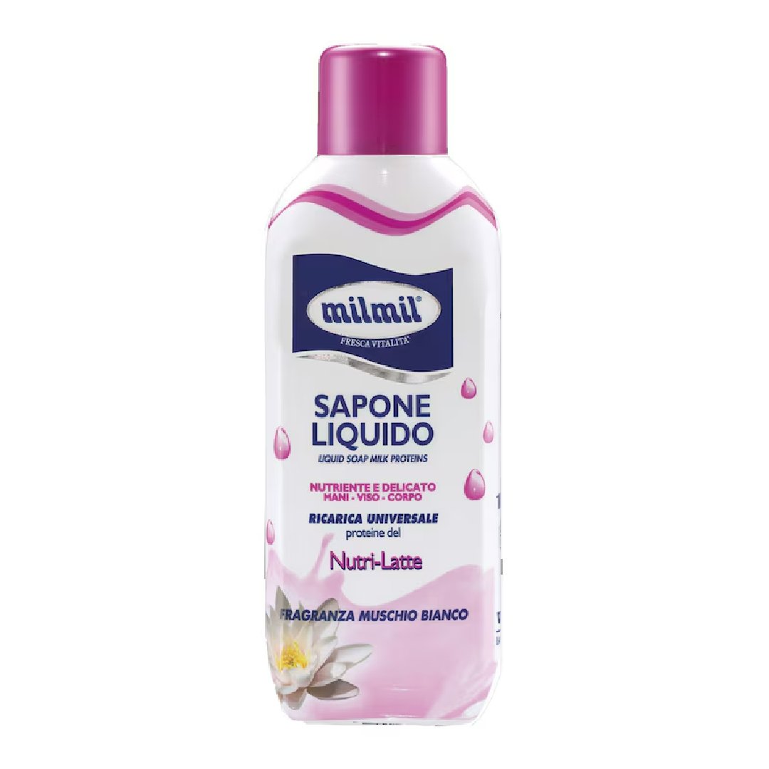 Sapun lichid rezerva cu proteine din lapte, 1000ml, Mil Mil