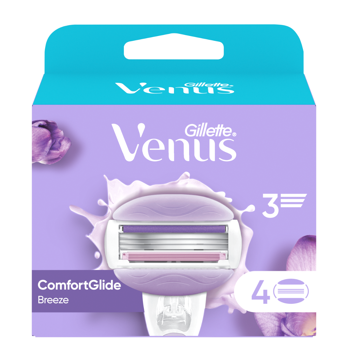 Set rezerve aparat de ras Venus ComfortGlide Breeze, 4 bucati, Gillette