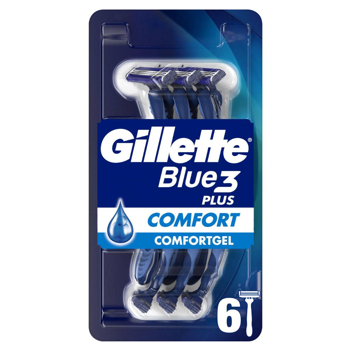 Set aparate de ras de unica folosinta Blue3 Comfort, 6 bucati, Gillette